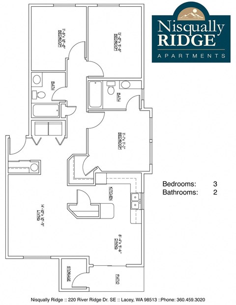 3 Bedroom Floorplan A